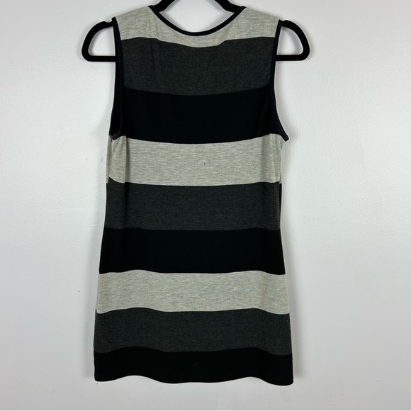 Joseph Ribkoff Black and Gray Waterfall 2 Piece Tank Top Cardigan Set Size 12 - Picture 13 of 13